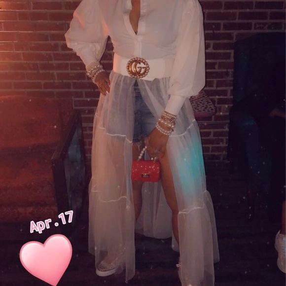 White Shirt/Dress - Picture 3 of 4